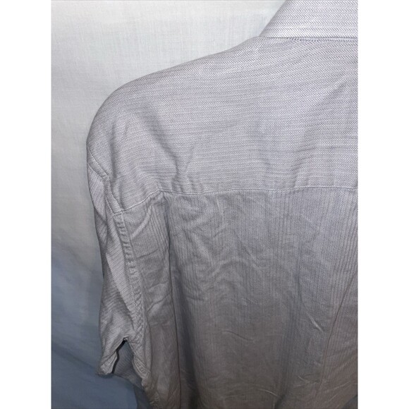 T. Harris Dress Shirt Men’s Size XL Gray Button Up Long Sleeve - Picture 11 of 12